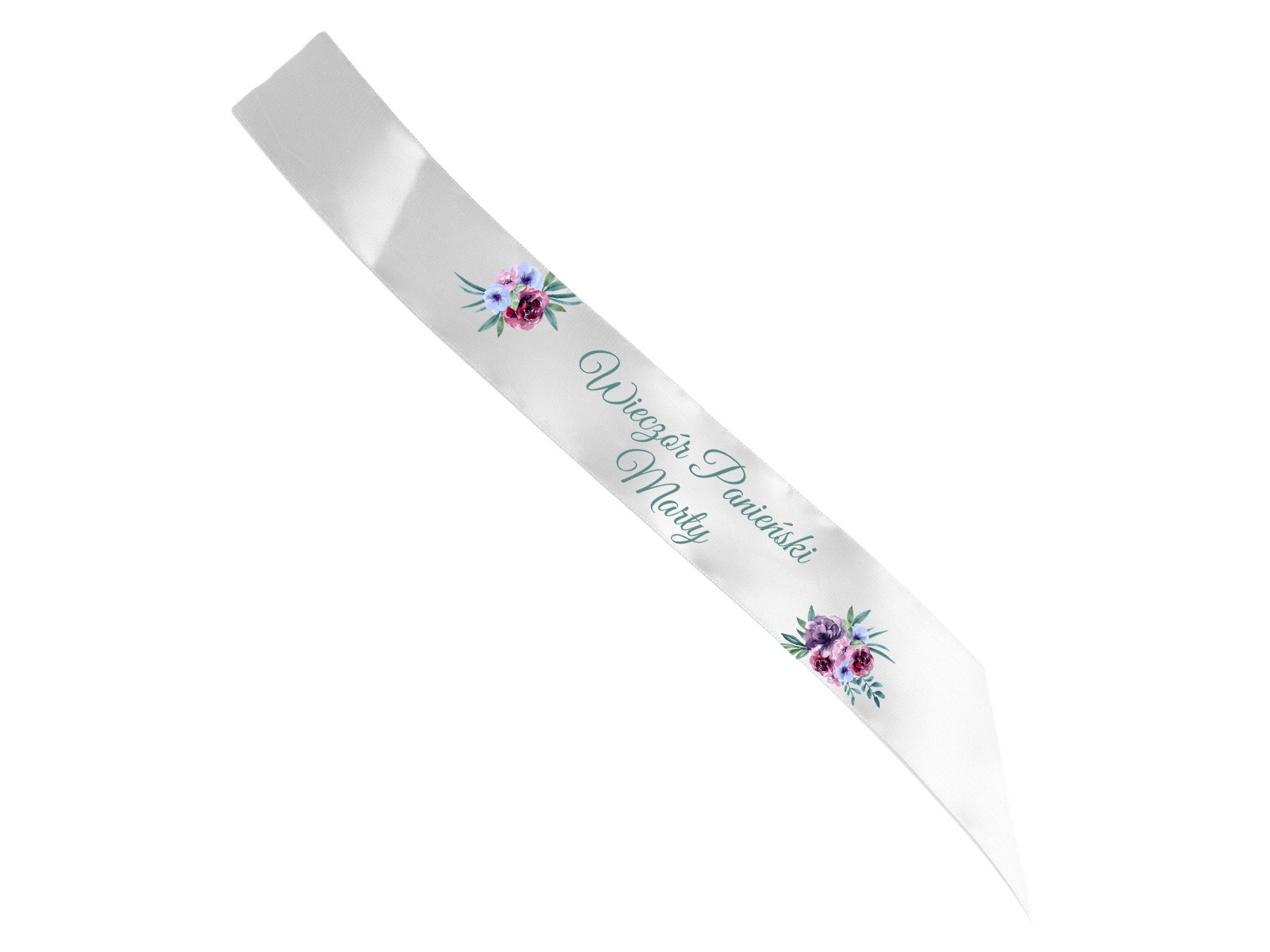 Szarfa personalizowana z imieniem na Wieczór Panieński - 140 cm - 1 szt.