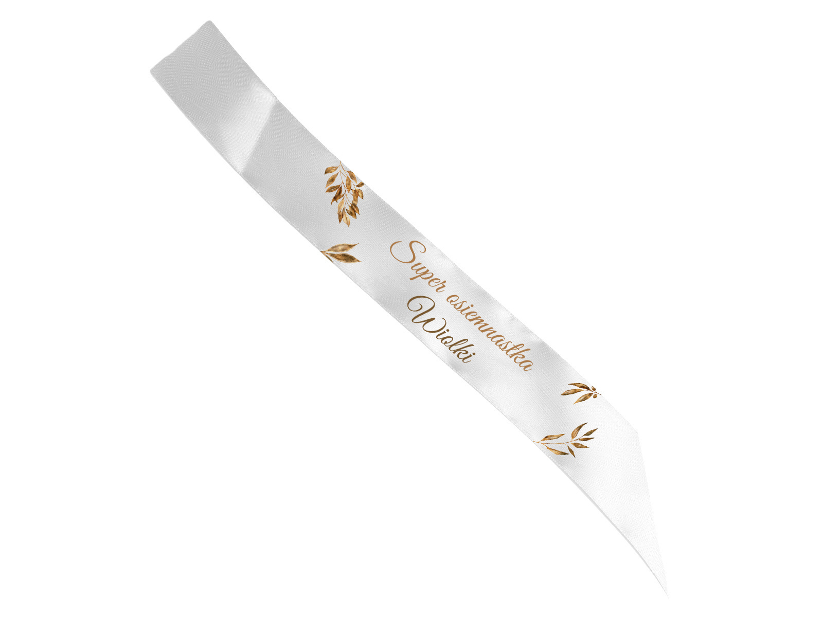 Szarfa personalizowana z imieniem na 18 urodziny - 140 cm - 1 szt.