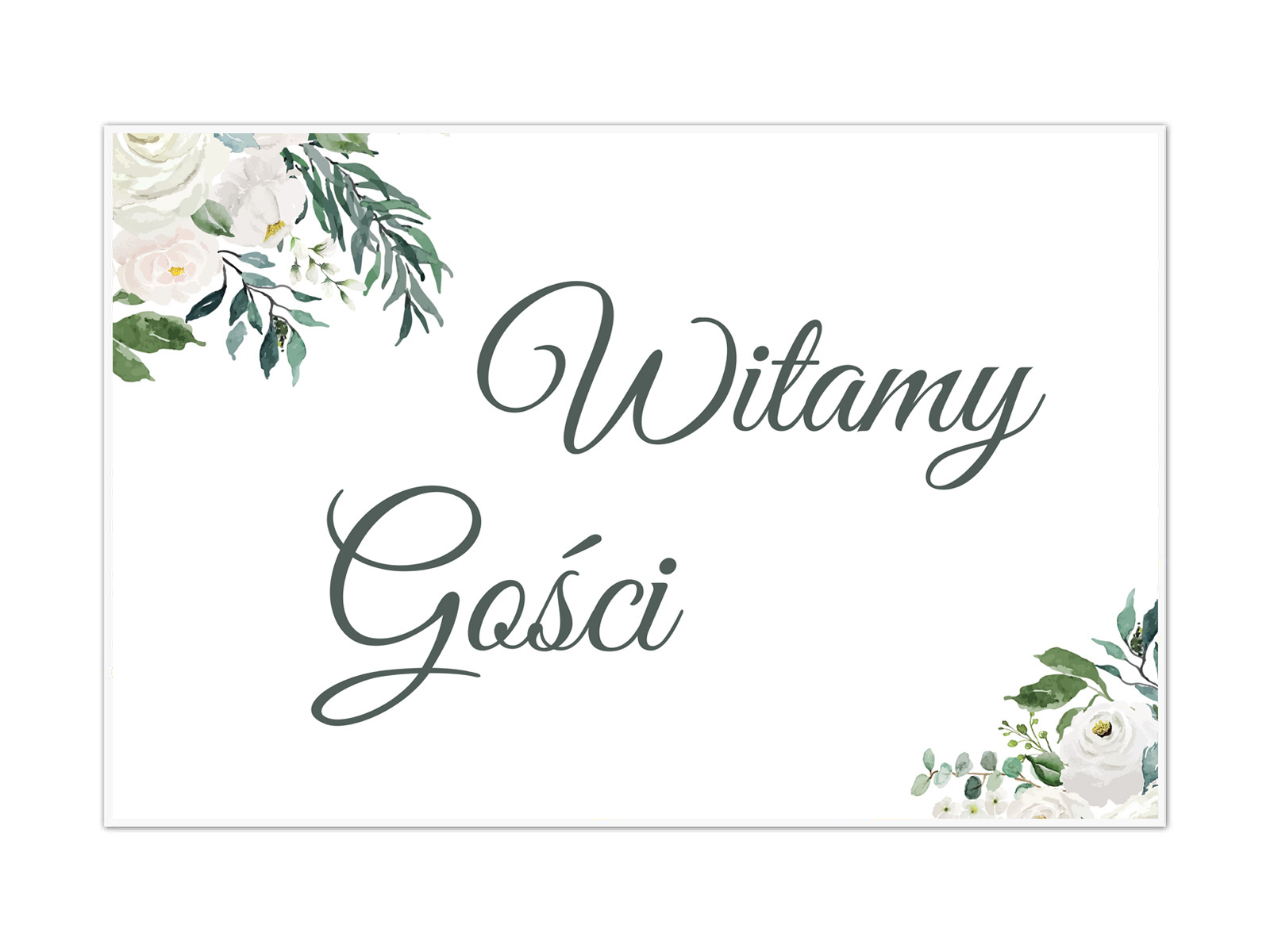 Plakat Weselny - 90x60 cm
