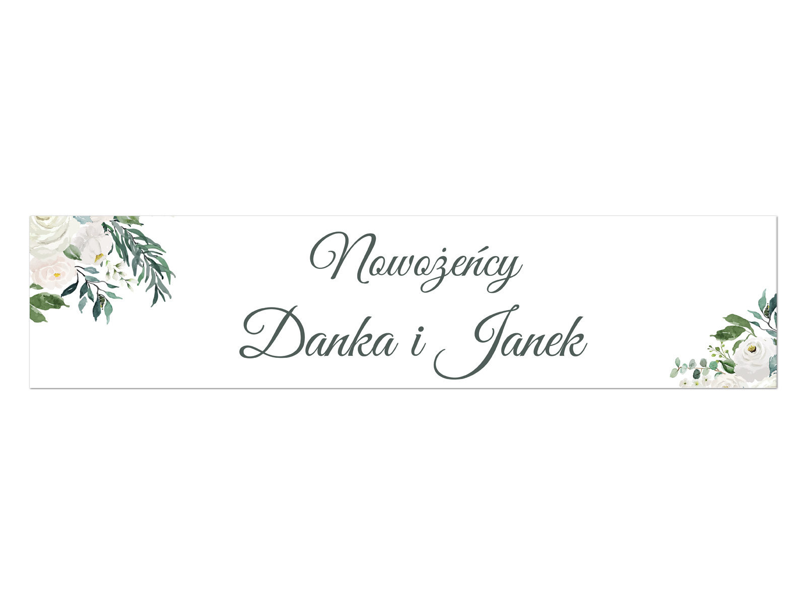 Tablica rejestracyjna personalizowana - 52 x 12 cm - 2 szt.