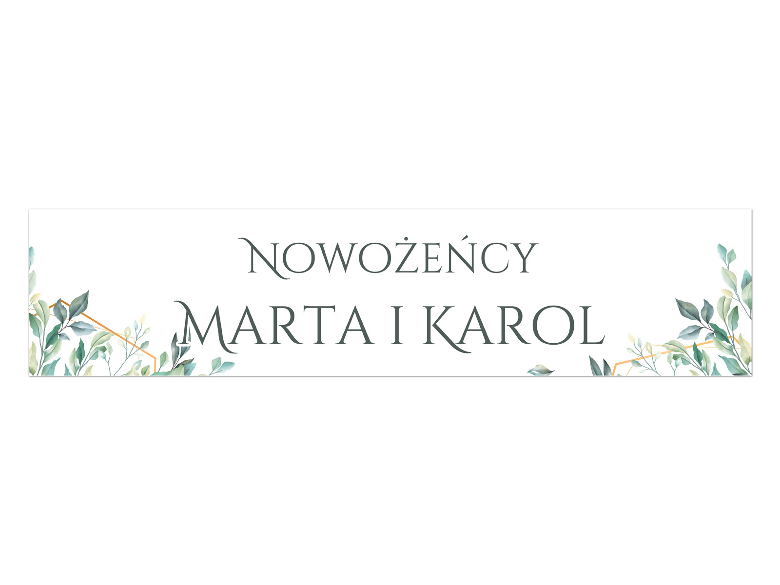 Tablica rejestracyjna personalizowana - 52 x 12 cm - 2 szt.