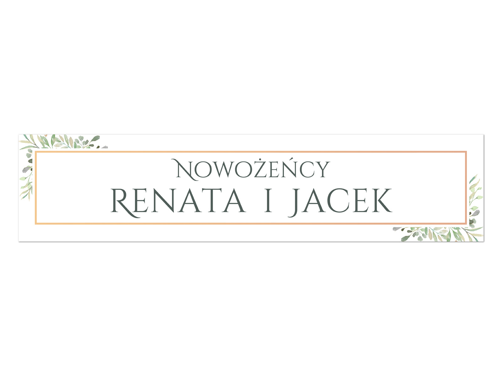 Tablica rejestracyjna personalizowana - 52 x 12 cm - 2 szt.