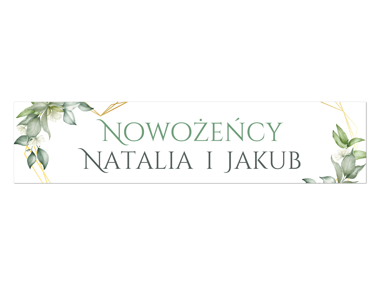 Tablica rejestracyjna personalizowana - 52 x 12 cm - 2 szt.