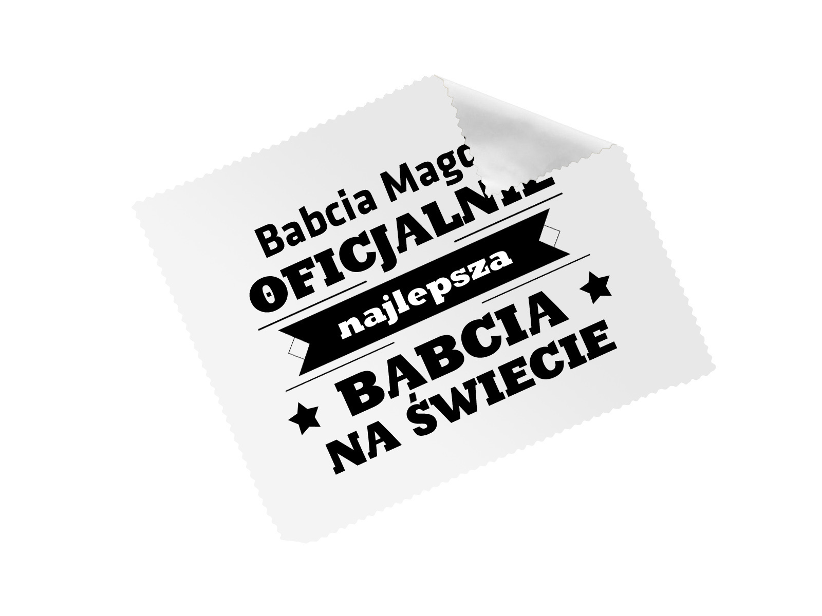 Ściereczka do okularów z imieniem na dzień babci - 1 szt.