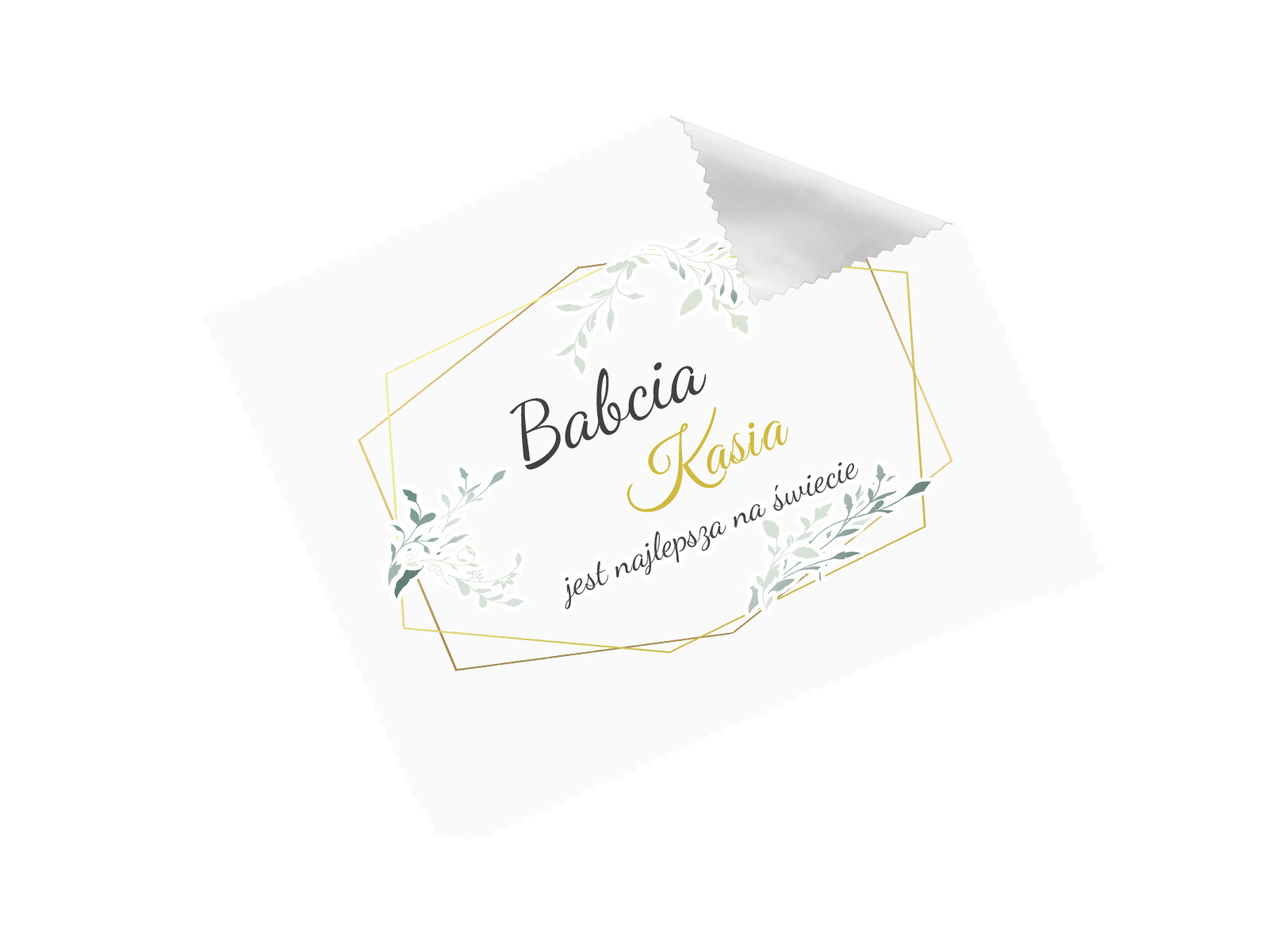 Ściereczka do okularów z imieniem na dzień babci - 1 szt.