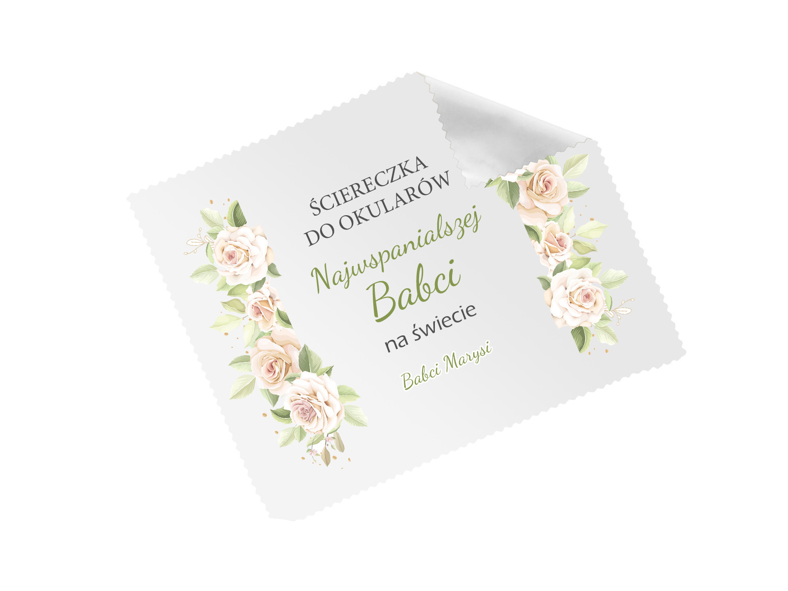 Ściereczka do okularów z imieniem na dzień babci - 1 szt.