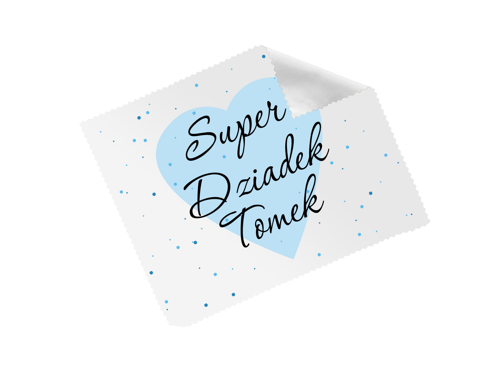 Ściereczka do okularów z imieniem na dzień dziadka - 1 szt.