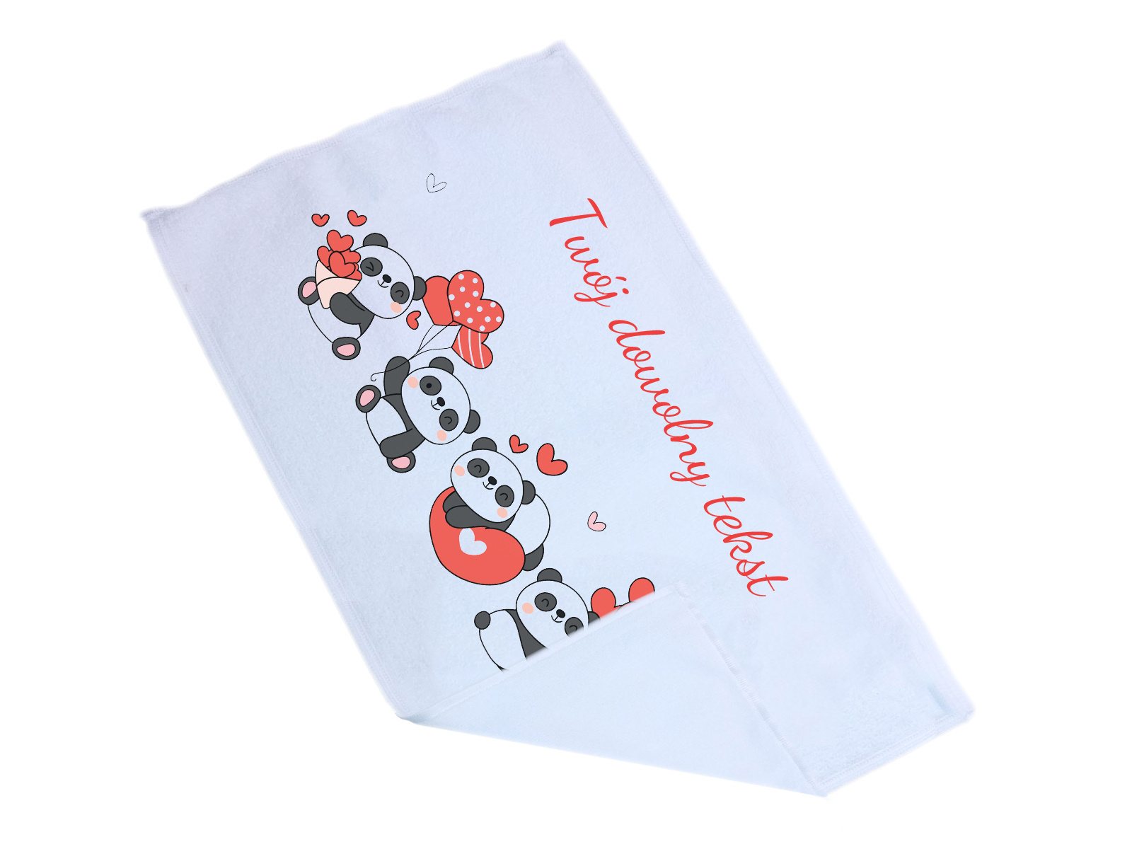Ręcznik personalizowany na Walentynki - 30x50 cm