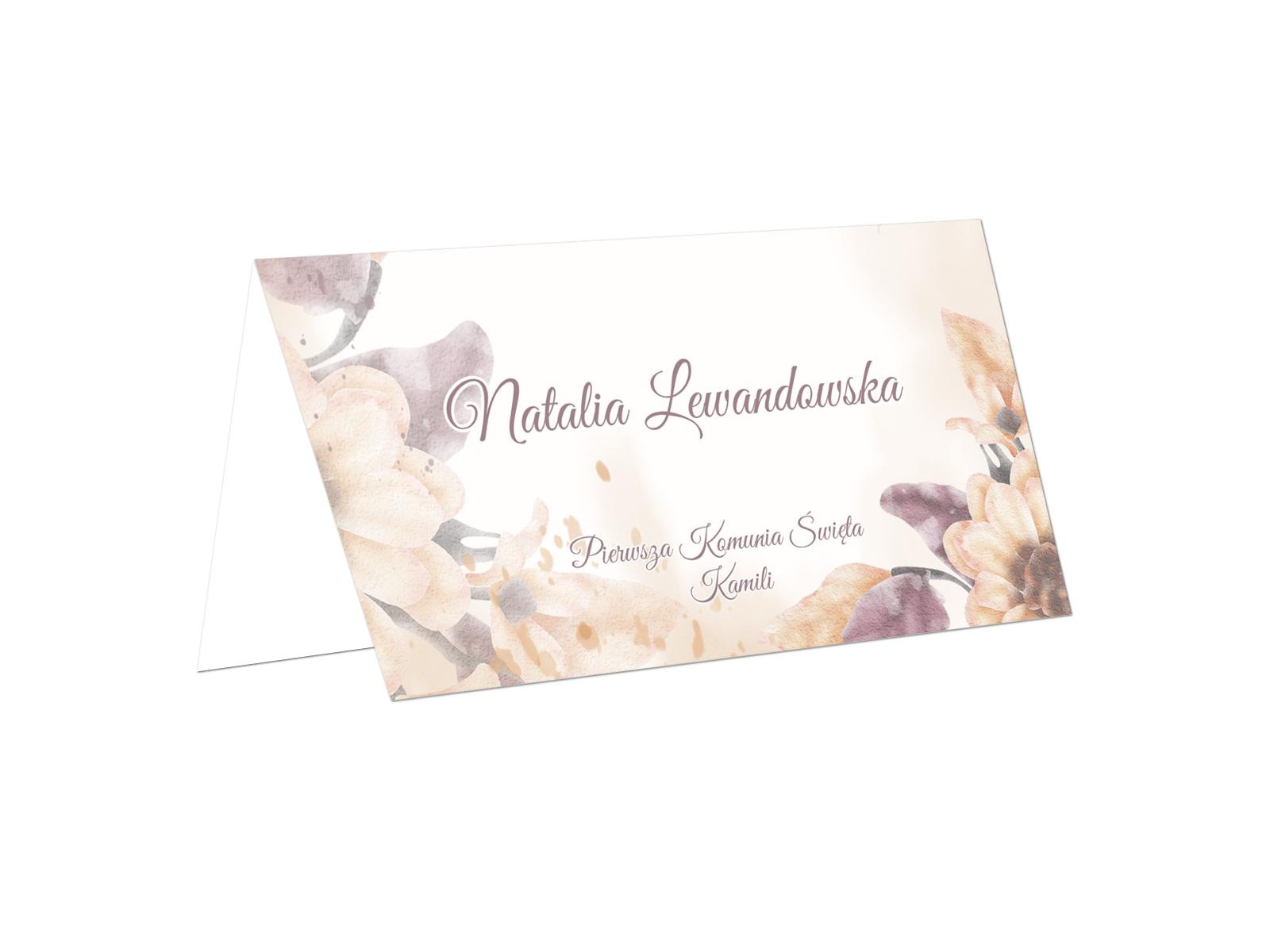 Winietki personalizowane składane na I Komunię Świętą - 15 szt.
