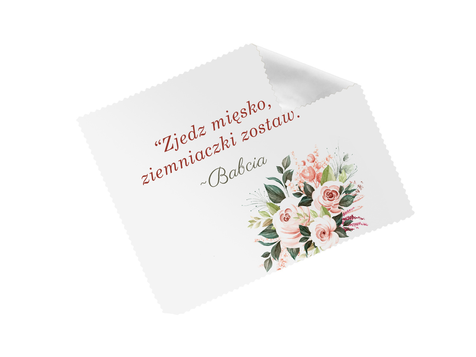 Ściereczka do okularów na dzień babci Zjedz mięsko - 1 szt.