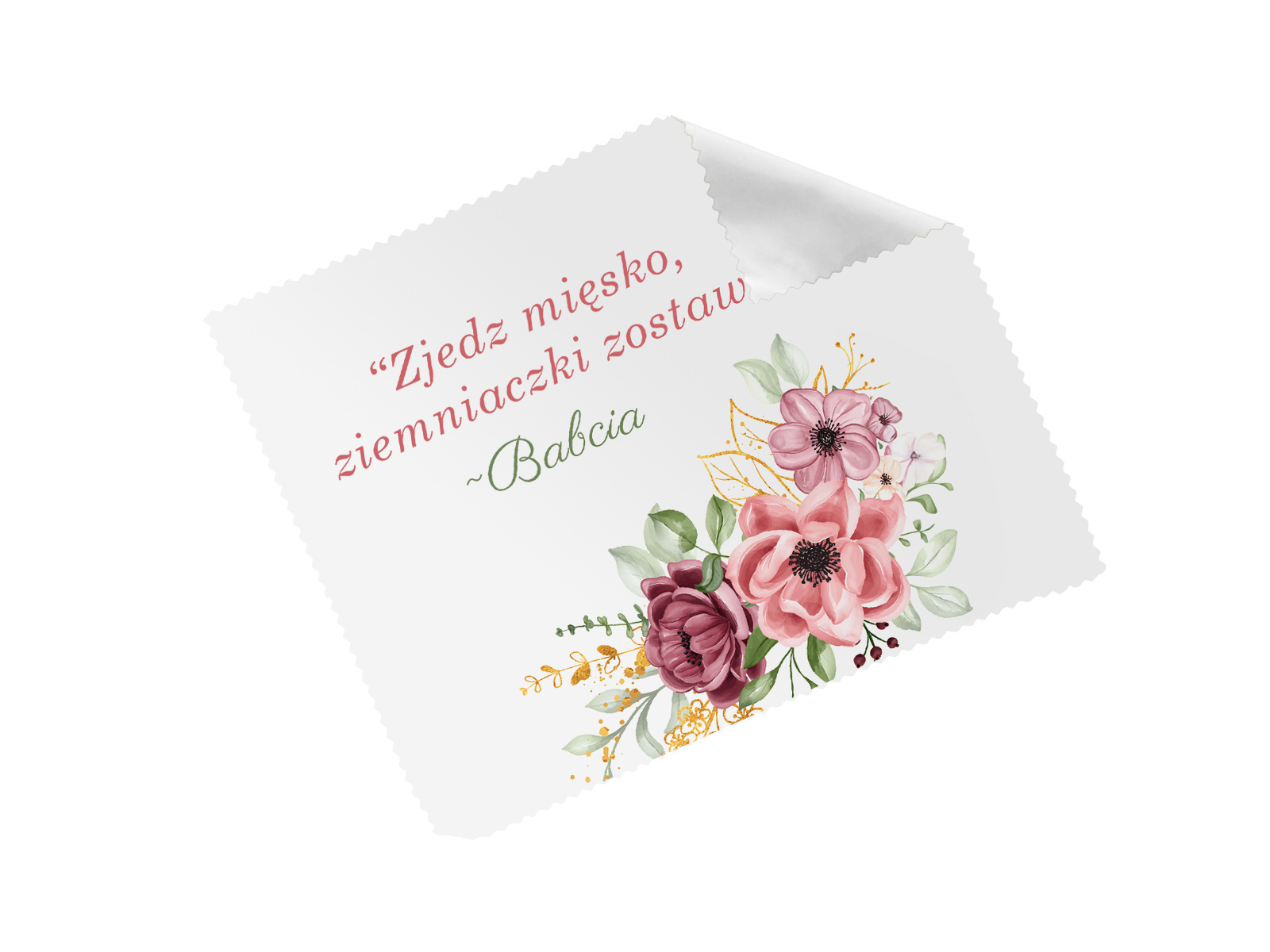 Ściereczka do okularów na dzień babci Zjedz mięsko - 1 szt.