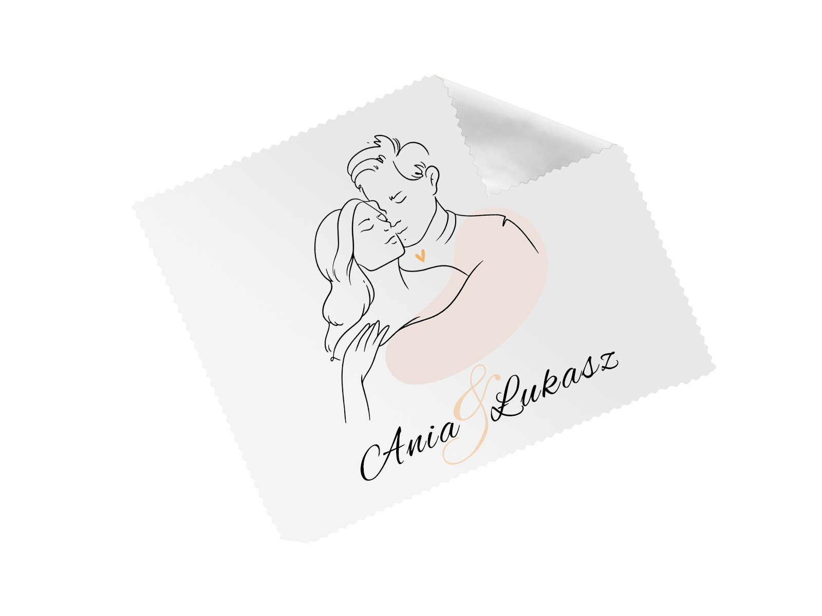 Ściereczka personalizowana do okularów z imionami - 1 szt.