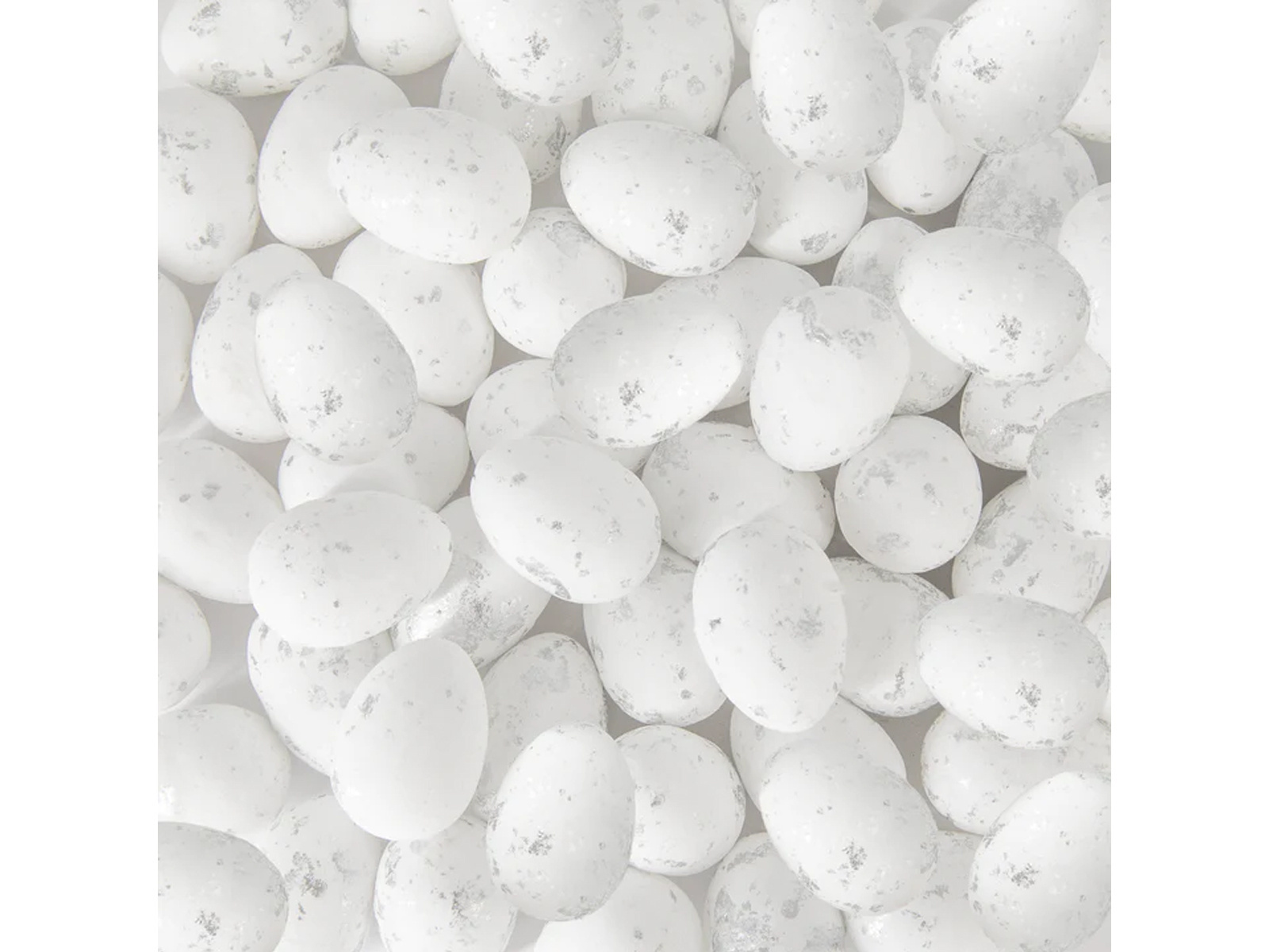 Jajka mini nakrapiane białe - 2,5 cm - 50 szt.