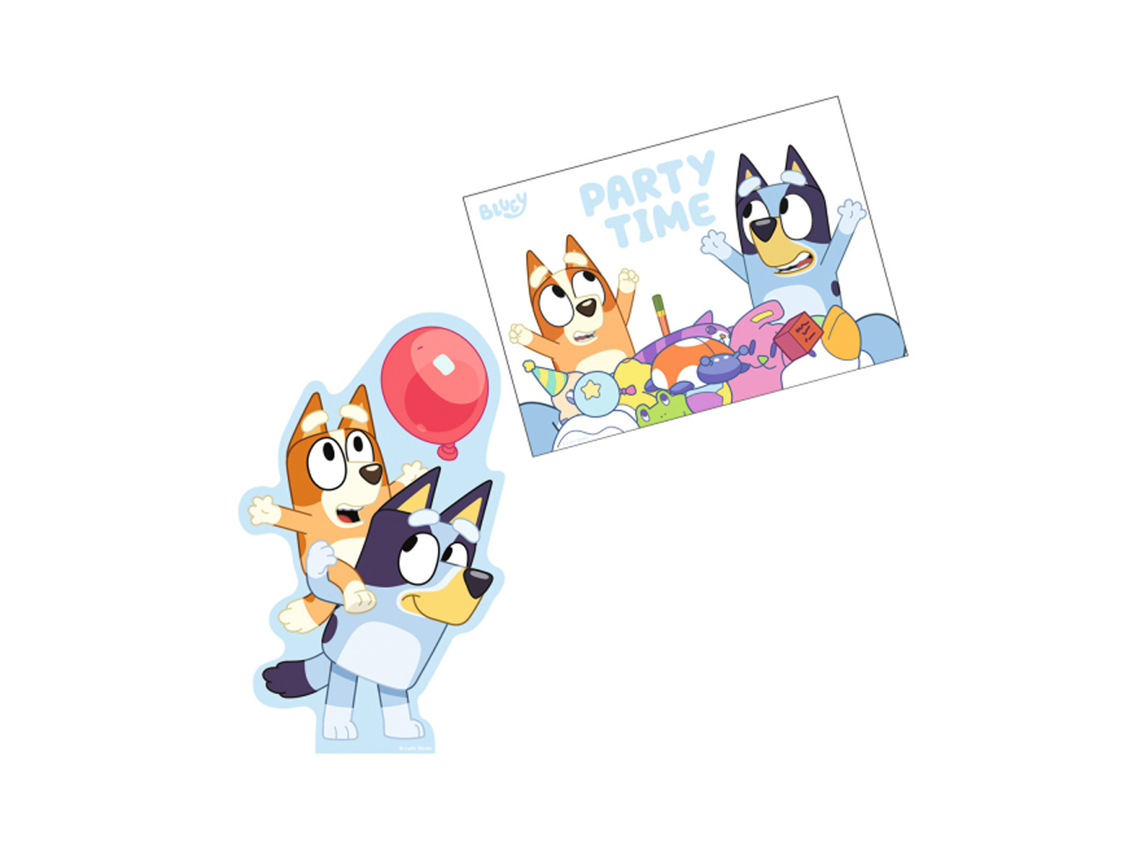 Zaproszenia urodzinowe Bluey - 8 szt.