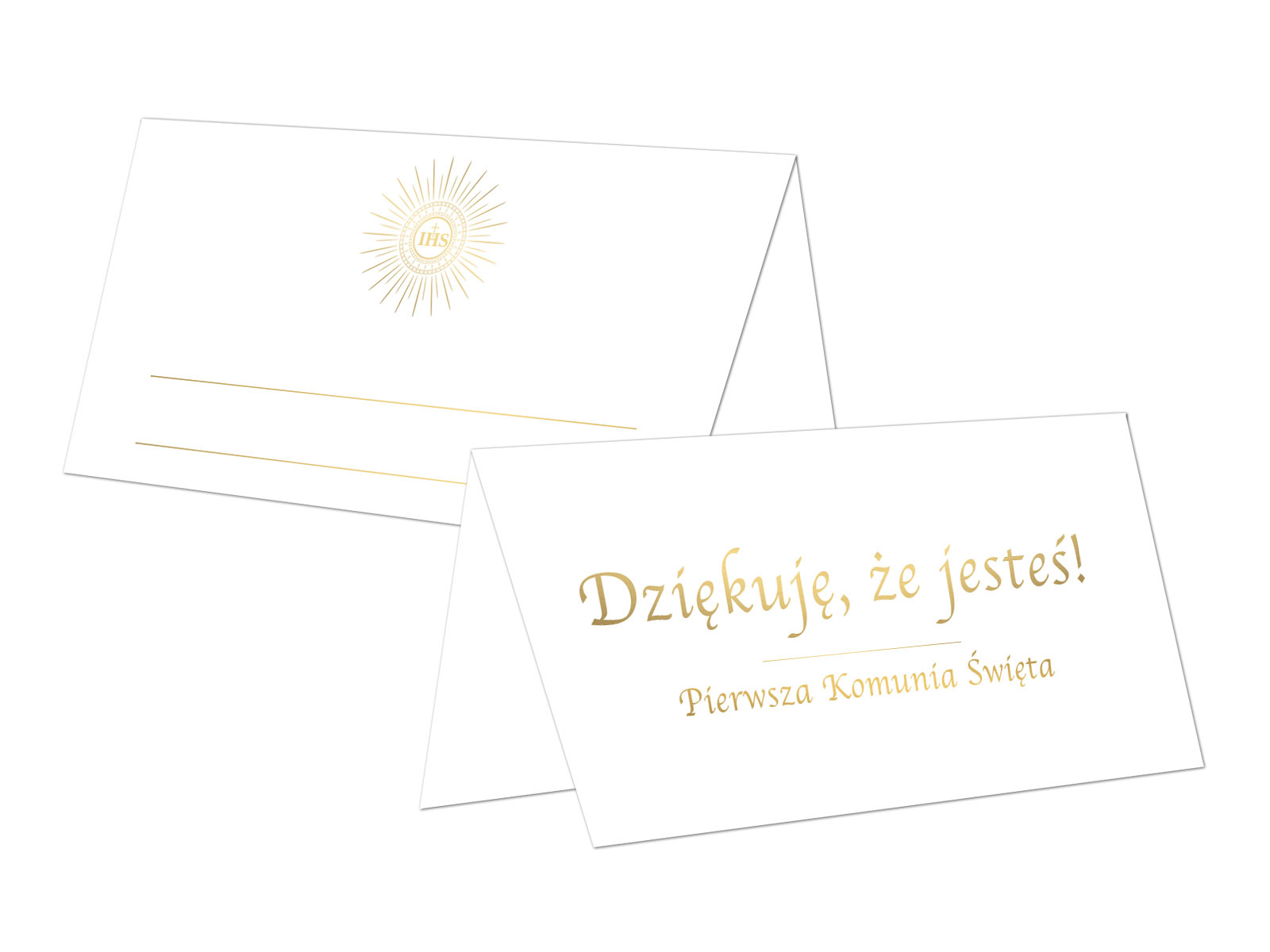 Winietki składane na I Komunię Świętą - 10 szt.