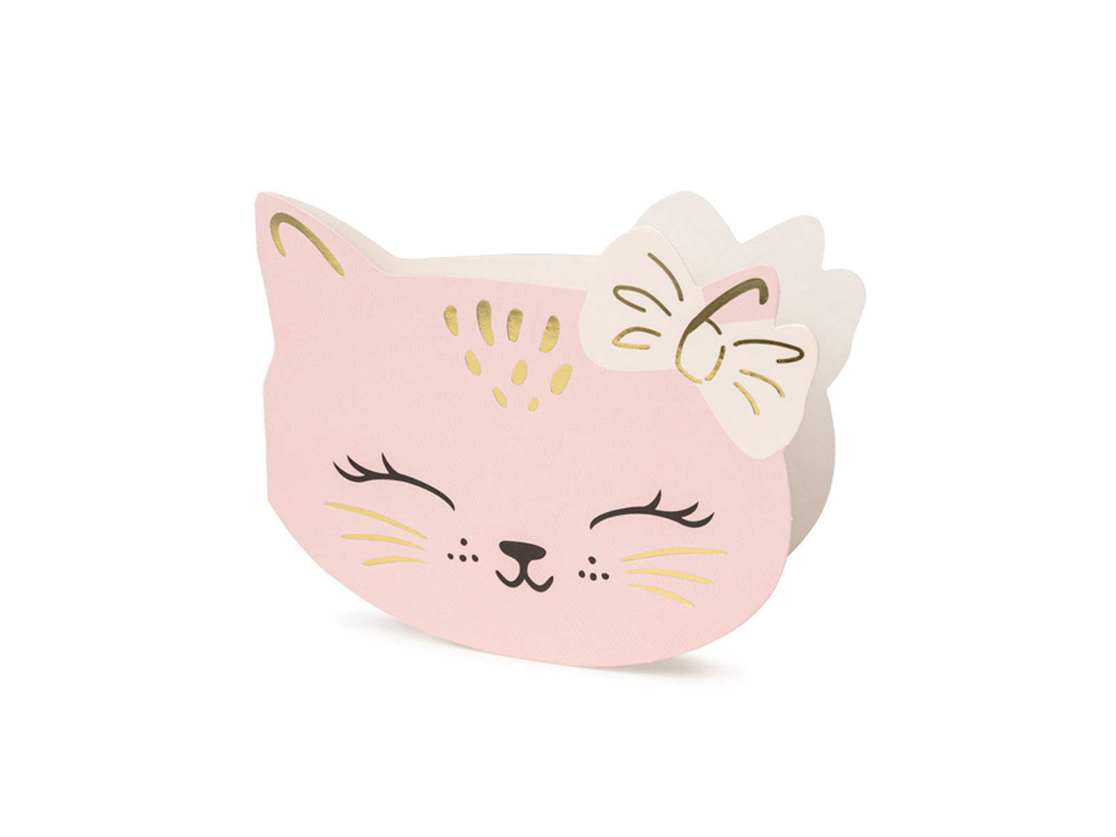 Zaproszenia urodzinowe z kopertami Kotki - 6 szt.