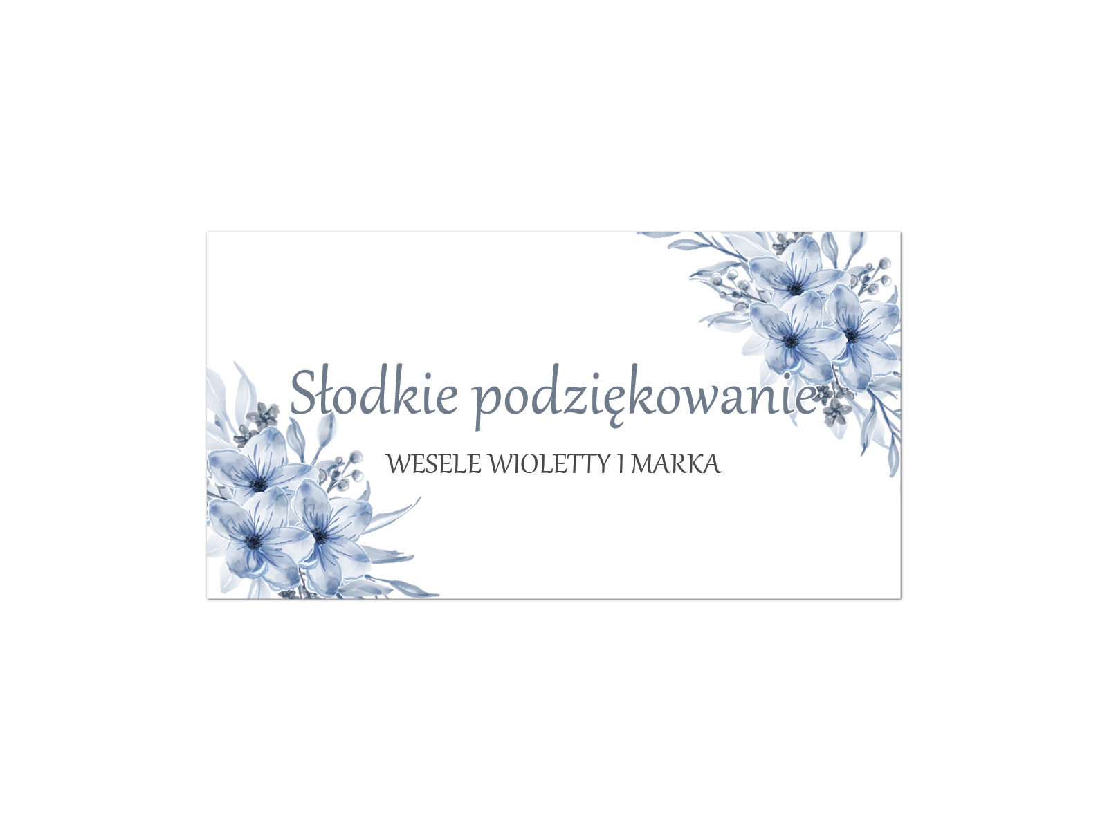 Naklejki personalizowane na pudełka na ciasto z kwiatami - 30 szt.