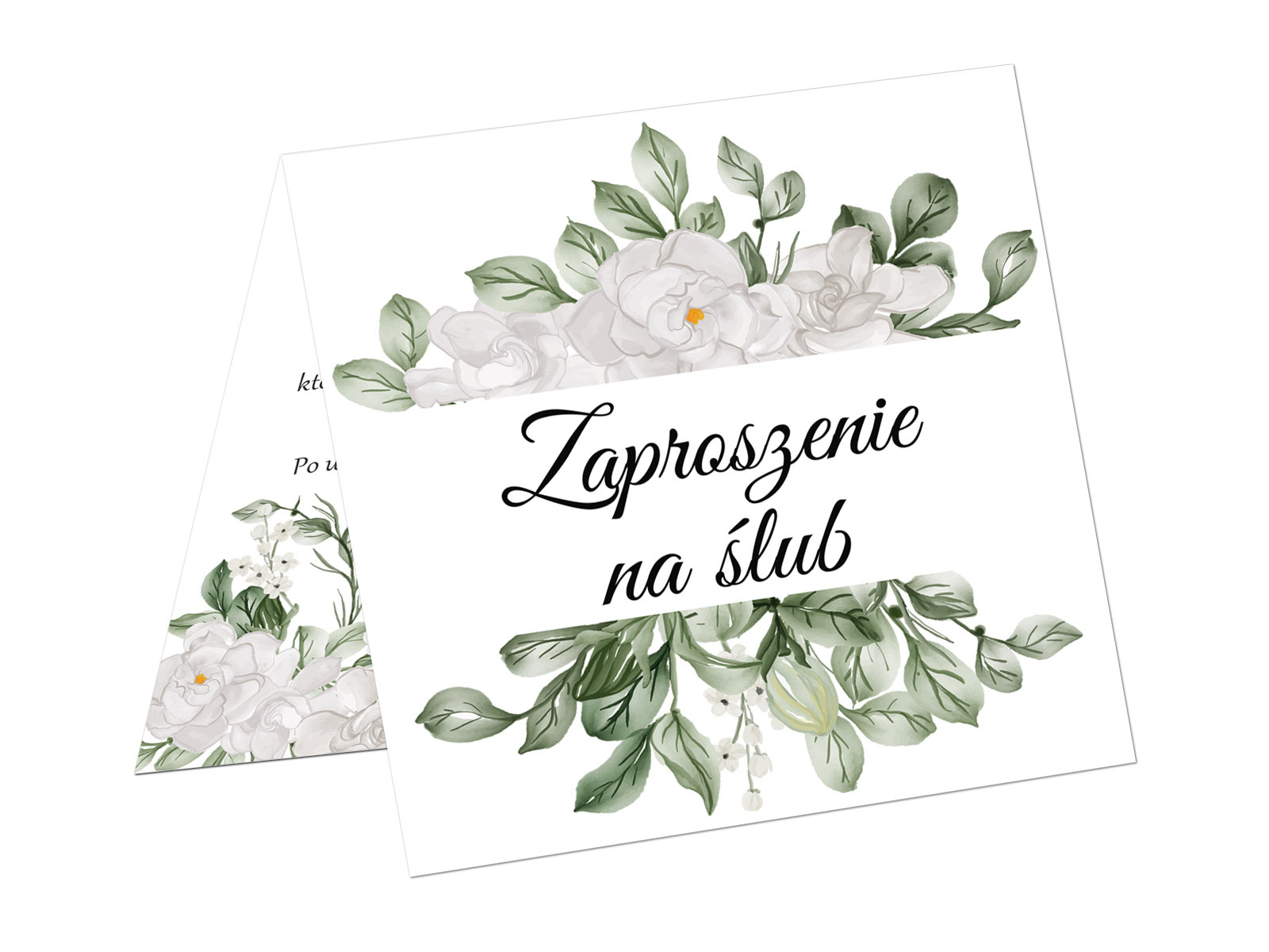 top Zaproszenie na ślub z kopertą - 6 szt.