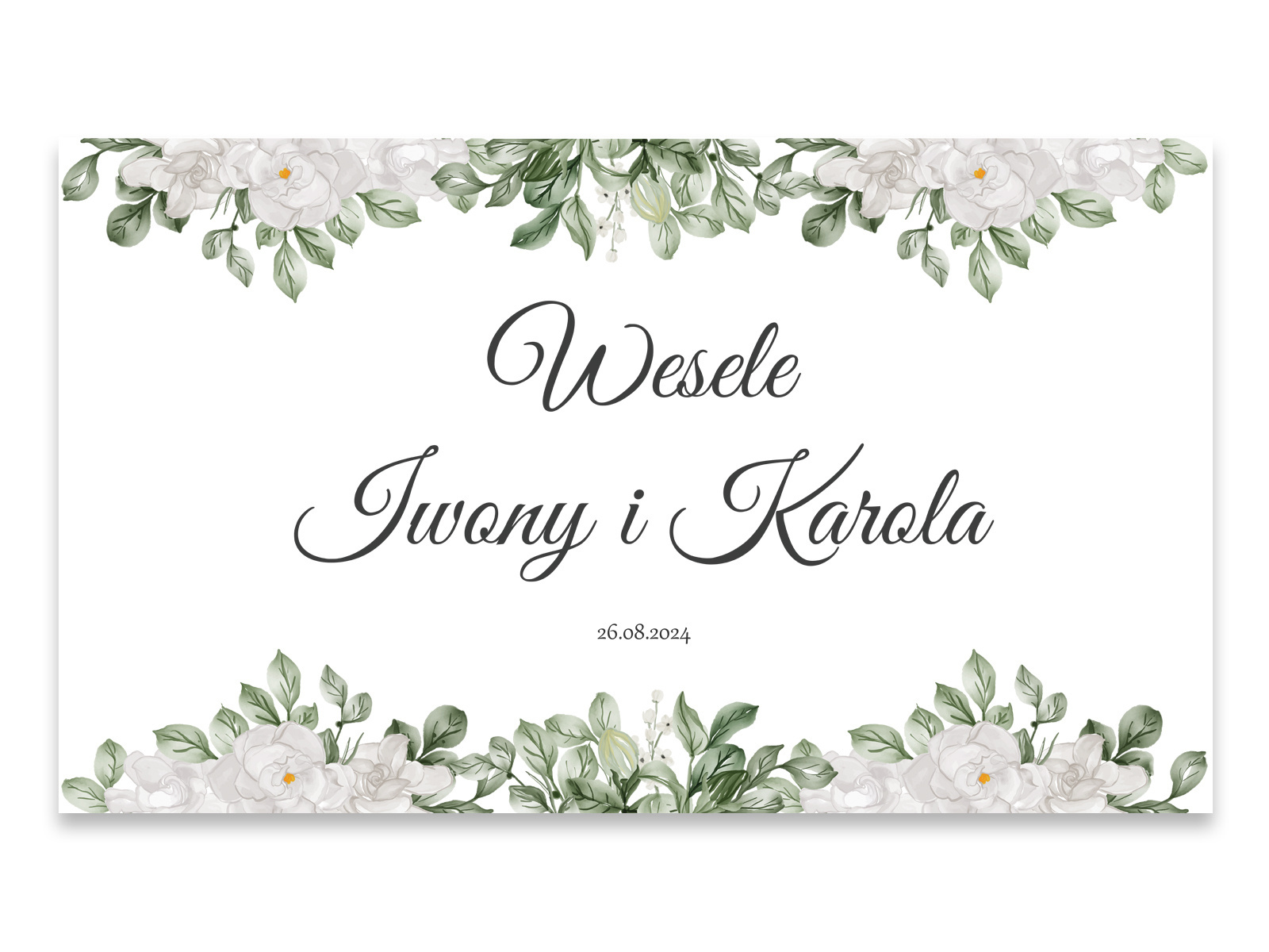 Plakat Weselny personalizowany - 60x40 cm