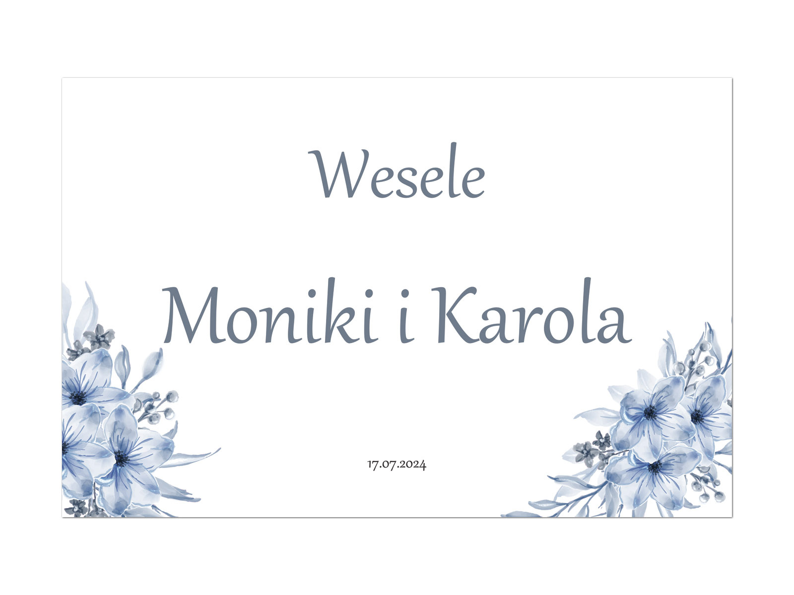 Plakat Weselny personalizowany - 90x60 cm