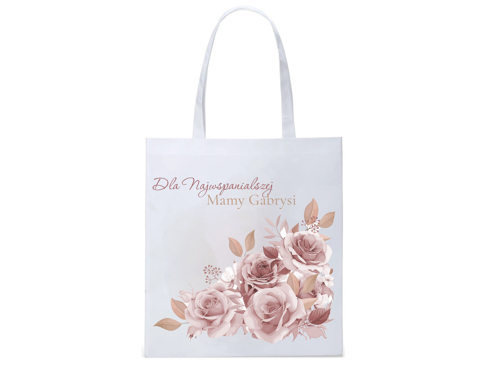 Torba na zakupy personalizowana na dzień matki Róże - 1 szt.