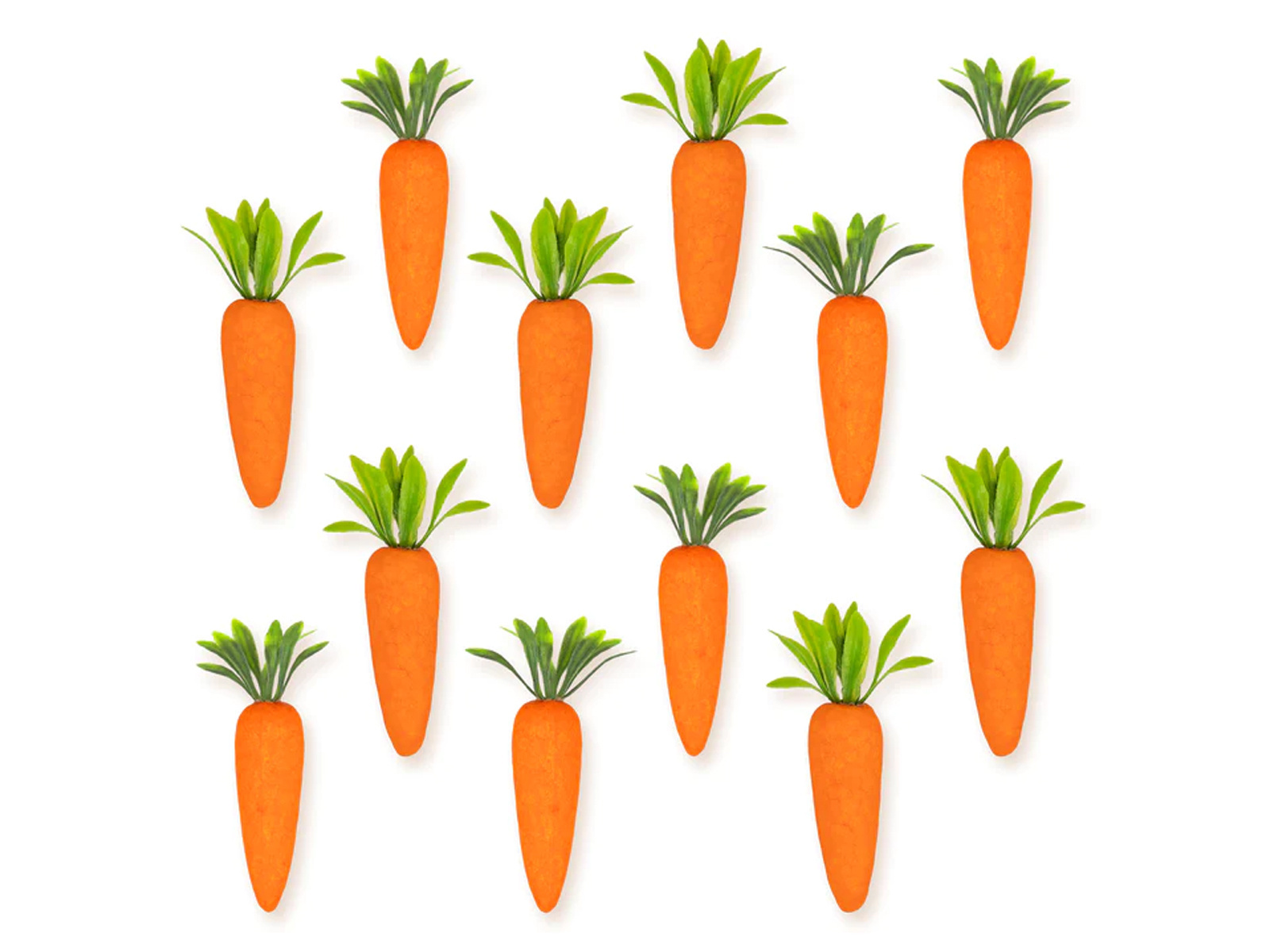 Dekoracyjne marchewki - 4,5 cm - 12 szt.