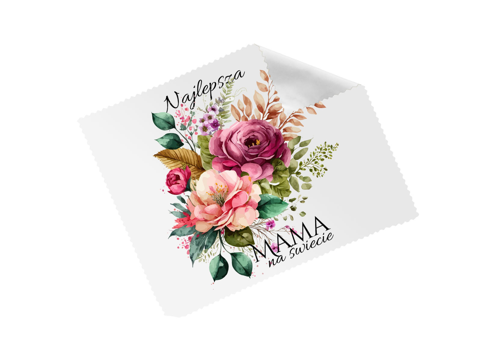 Ściereczka do okularów na dzień matki Bukiet kwiatów - 1 szt.