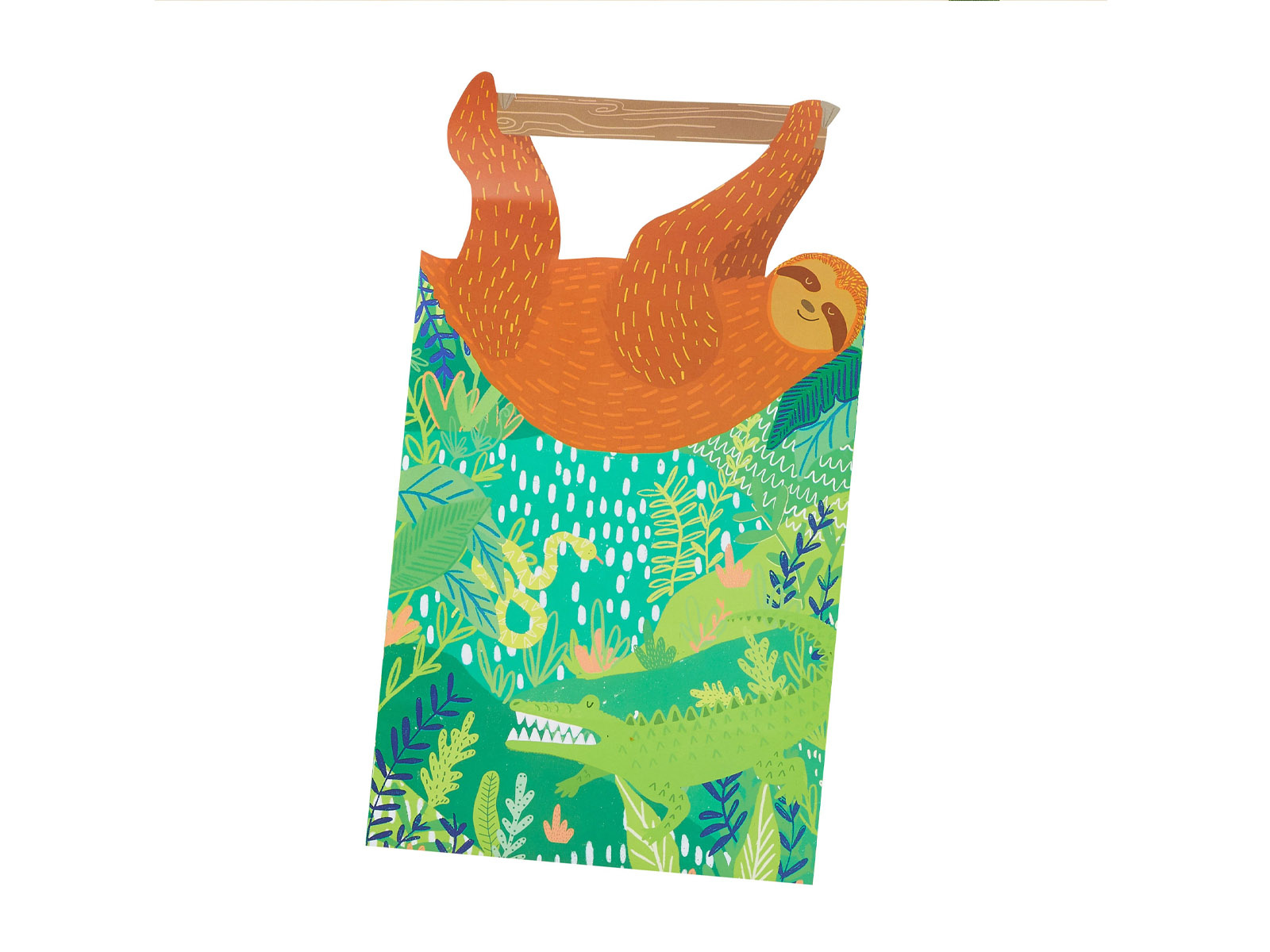 Torebki papierowe Leniwiec - 26cm x 15cm - 5 szt.