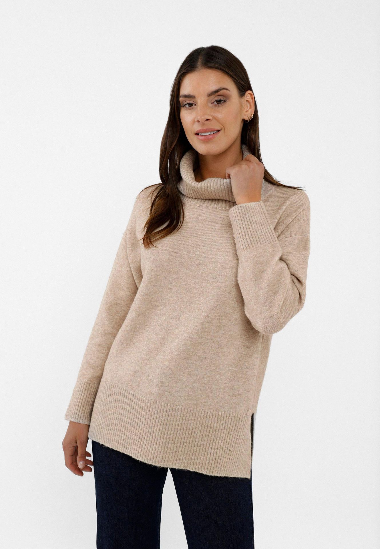 Sweter z golfem S-HEBE