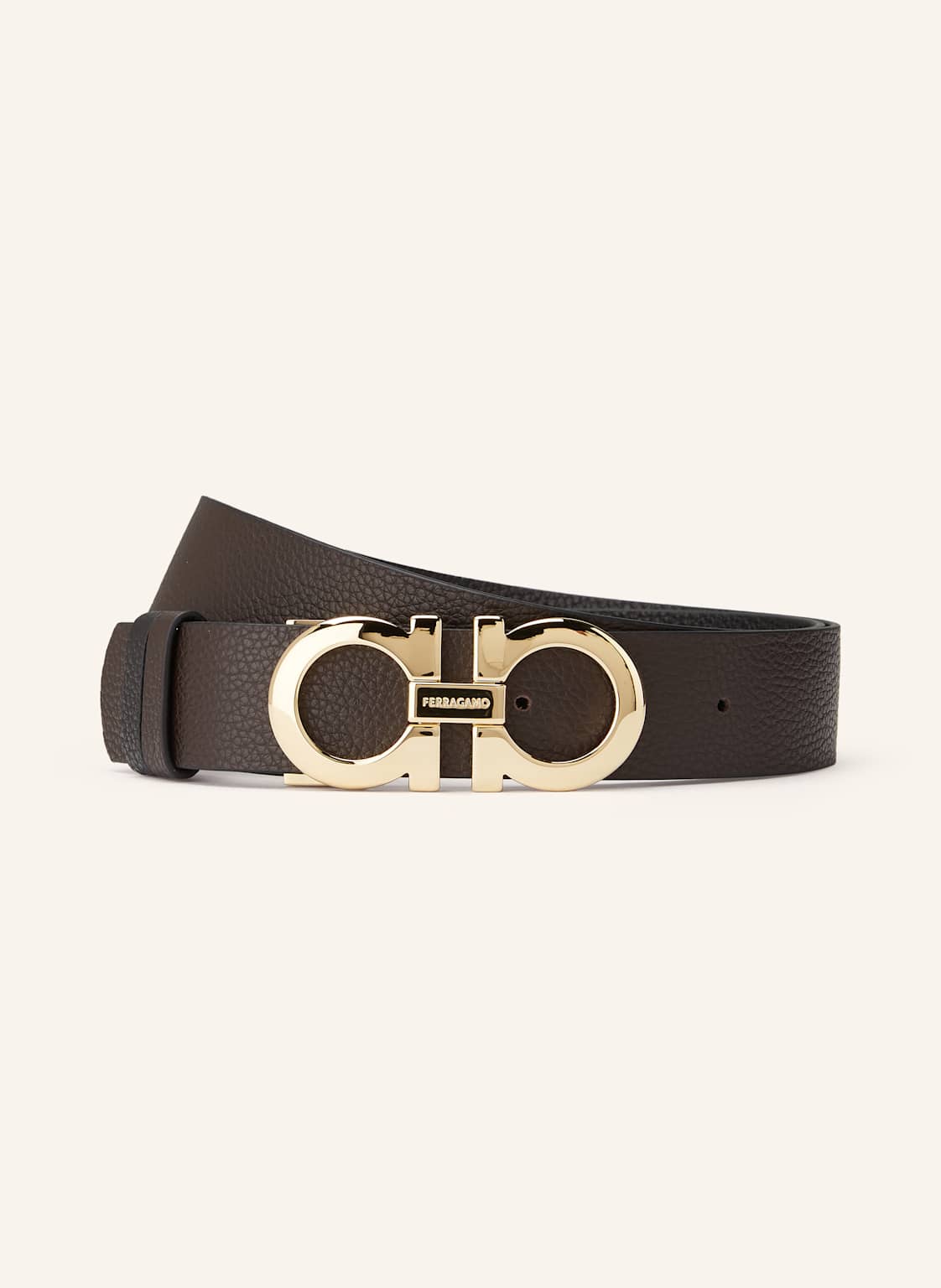 Ferragamo Pasek Skórzany Dwustronny braun