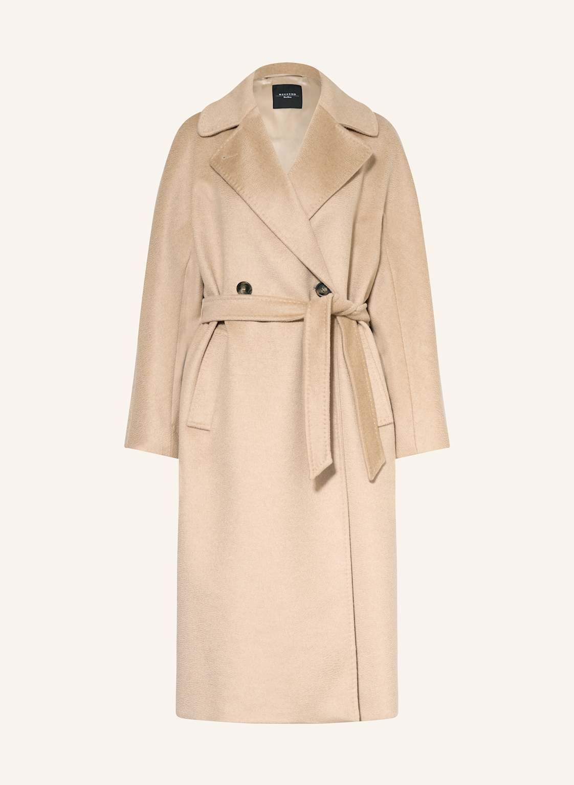 Weekend Max Mara Płaszcz Wełniany Resina beige