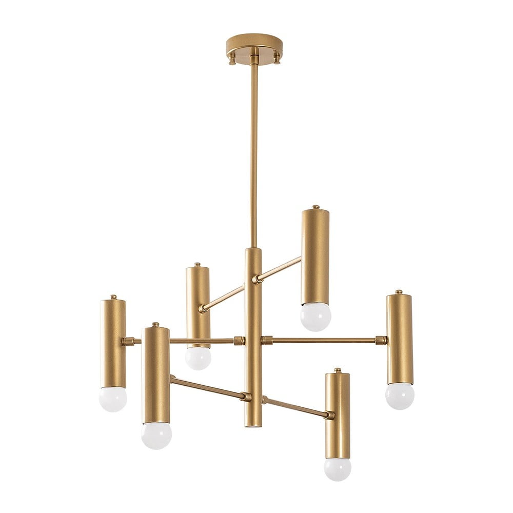 Lampa wisząca w kolorze złota z metalowym kloszem Gharib – Opviq lights