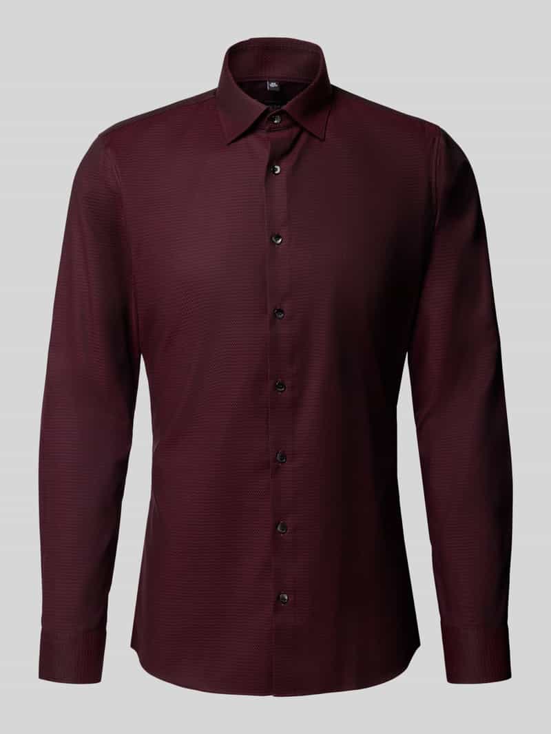 Koszula biznesowa o kroju super slim fit z listwą guzikową