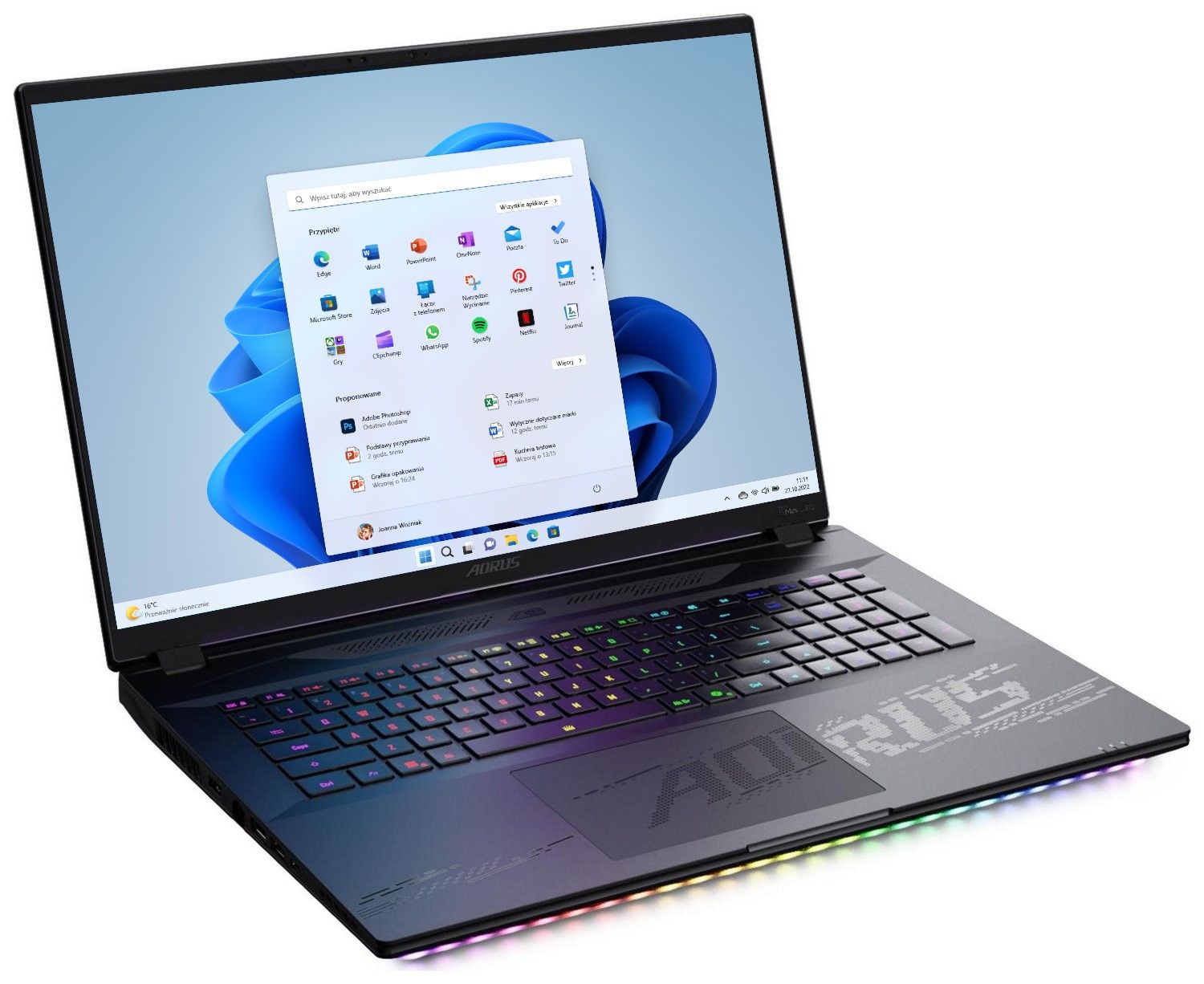 Gigabyte AORUS MASTER 18 2025 - Ultra 9 - 275HX 18''-240Hz QHD+ miniLED 128GB 2TB+2TB W11P RTX 5080 BYHC5EED65SP|2020M2128