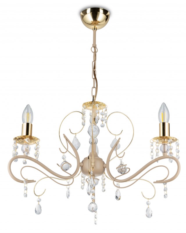 Żyrandol Kayen Beżowy 3xE14 51 cm