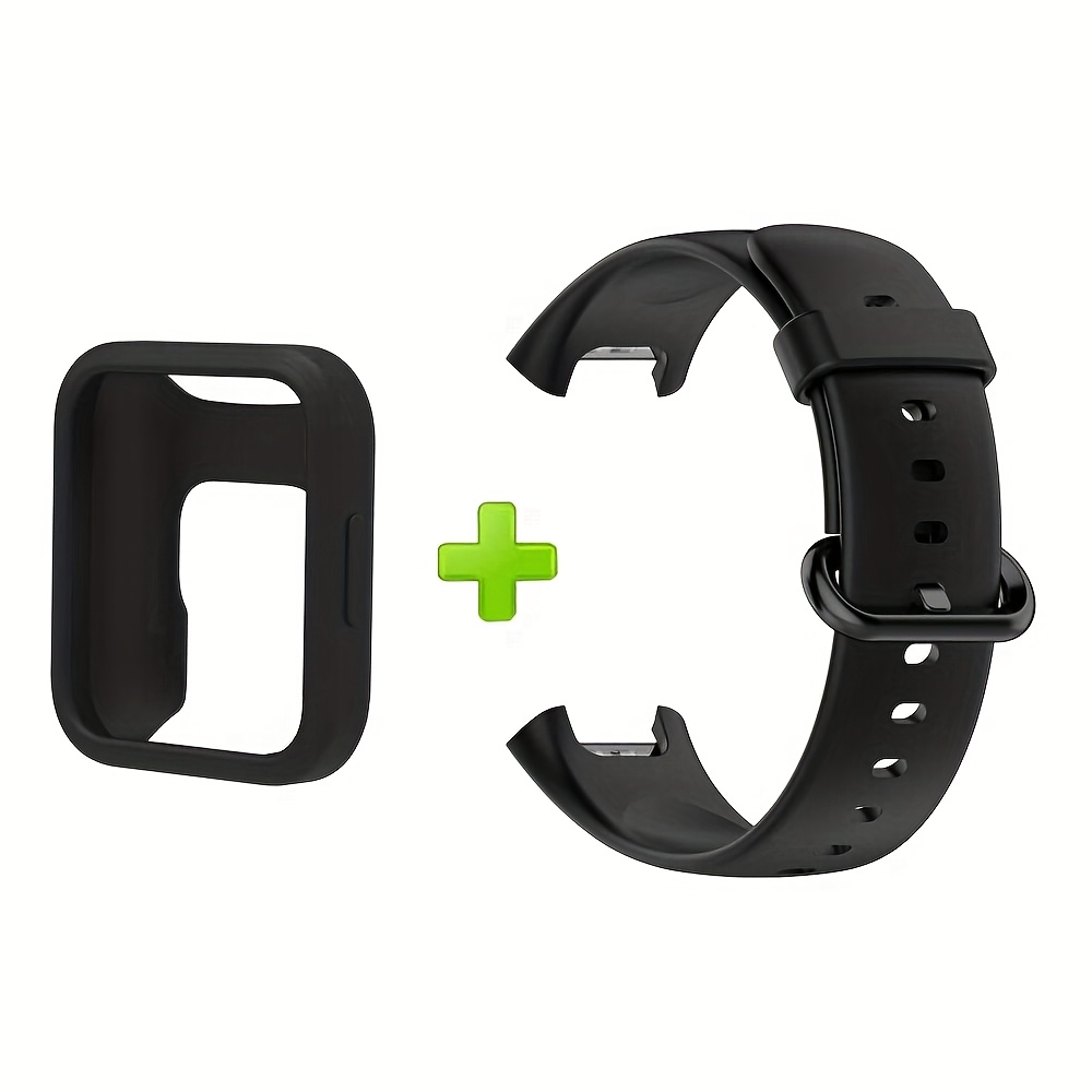 TEMU 2 szt./Opakowanie 2w1 Sportowa Opaska i Etui na Zegarek dla Redmi Watch 2 Lite/Redmi Watch 2 – Miękka, Wygodna Wymienna Opaska z Bezpiecznym