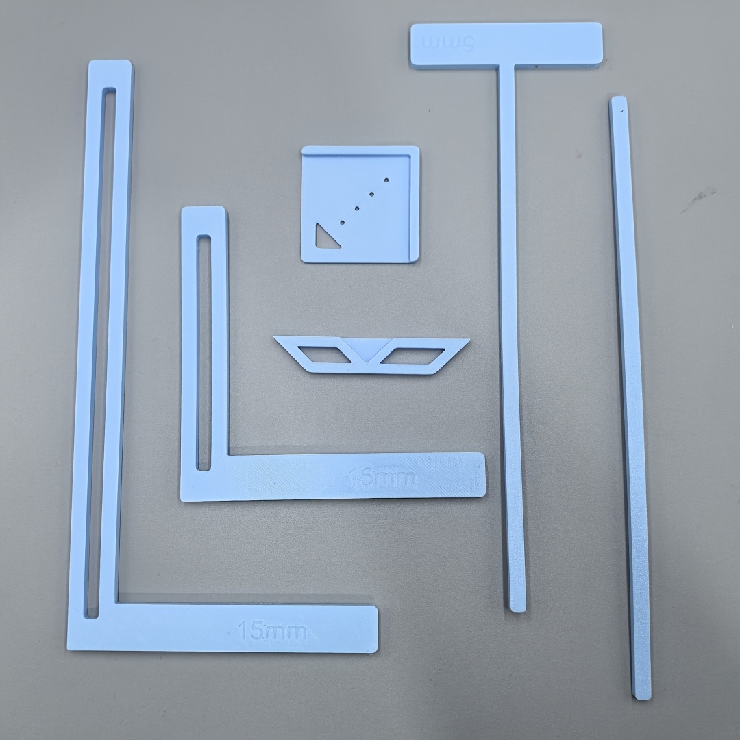 TEMU 6 szt., 5 mm Plastikowe Wielofunkcyjne Linijki z Otworami do Oprawy – Idealne do Okładek Dzienników, Scrapbooków i Notatników Dekoracyjna