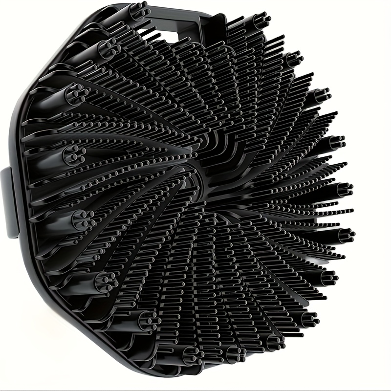 TEMU 1 szt. Silikonowy Peeling do Ciała Loofah - Narzędzie do Peelingu i Masażu w Kolorze Jasnobrązowym, Ergonomiczny Uchwyt, Bez Baterii, 6 Kolorów