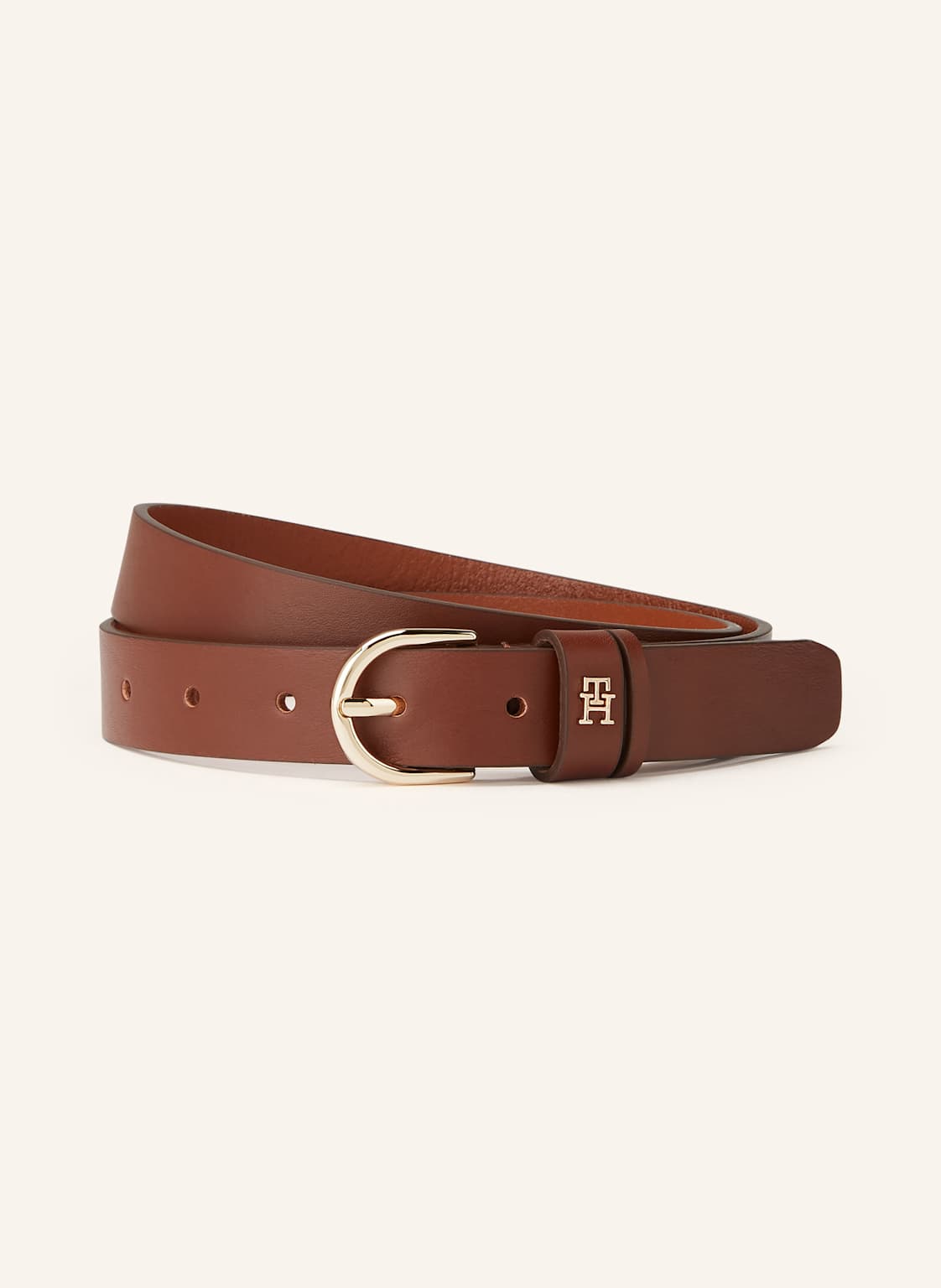 Tommy Hilfiger Pasek Skórzany braun