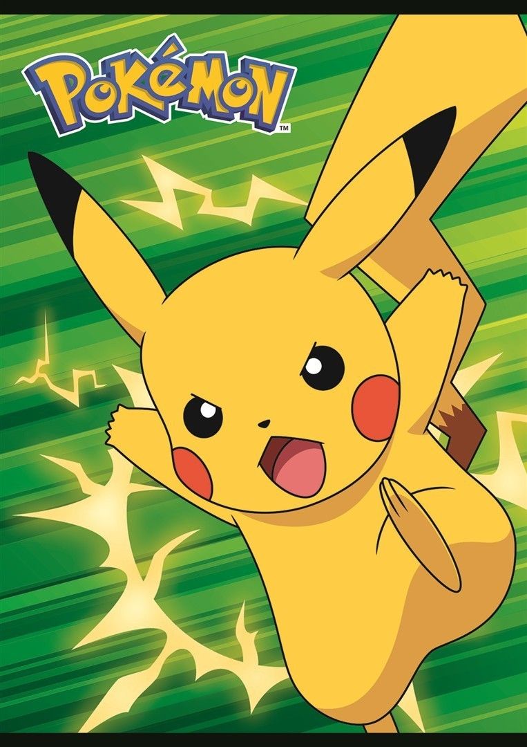 Zeszyt A5 16 kartek linia dwukolorowa okładka laminowana 70gm2 Pokemon