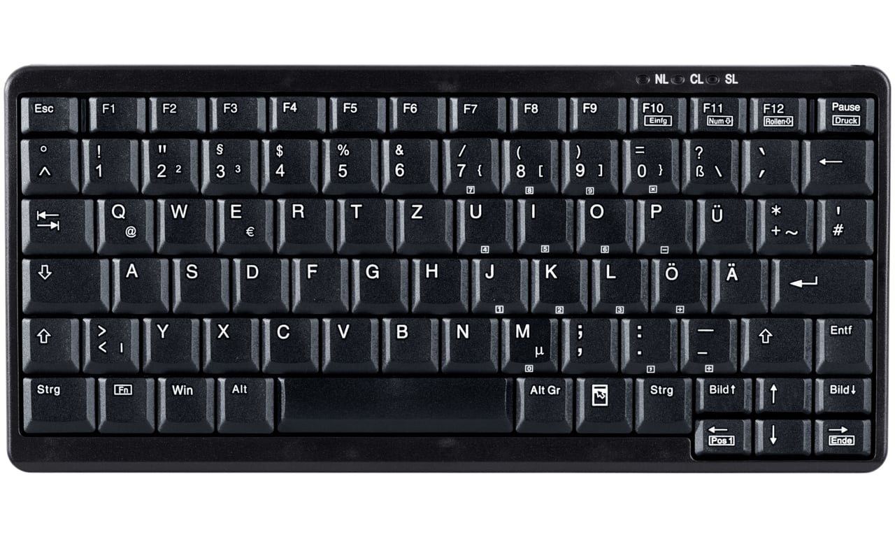 Active Key AK-4100-U klawiatura USB Niemiecki Czarny AK-4100-U-B/GE