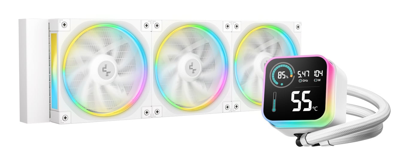 DeepCool LQ360 WH Procesor Zestaw do chłodzenia płynami 12 cm Czarny 1 szt.