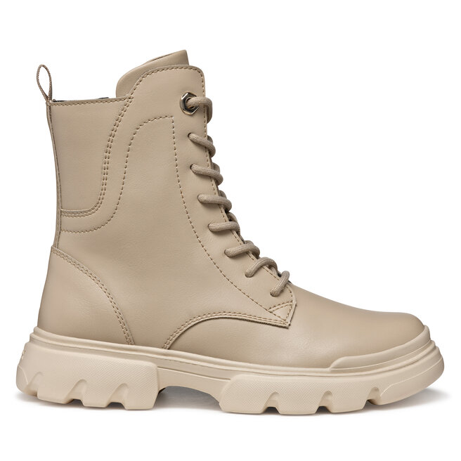 Kozaki Geox J Junette J56HVB 000BC C5000 S Beżowy