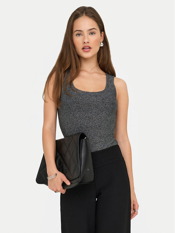 ONLY Top Lea 15356494 Szary Regular Fit