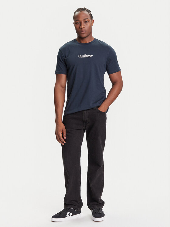 Quiksilver T-Shirt EQYZT08174 Granatowy Regular Fit