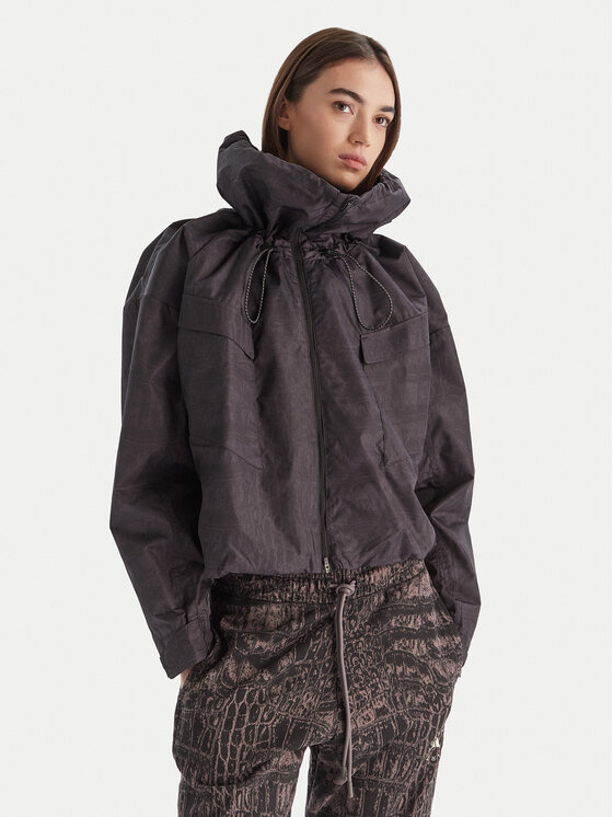 adidas by Stella McCartney Kurtka przejściowa Item Track Top Printed JV7035 Czarny Loose Fit