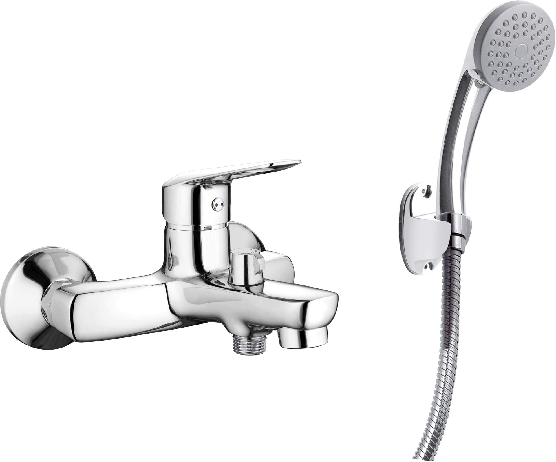 Deante Bateria wannowa z zestawem prysznicowym Boro chrom BMO_011M