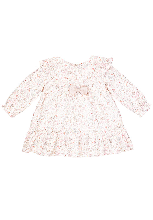 Sukienka SHAZIA z kołnierzykiem różowa