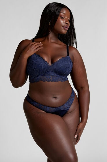 Hunkemöller Usztywniony biustonosz bez fiszbin Andrea Niebieski