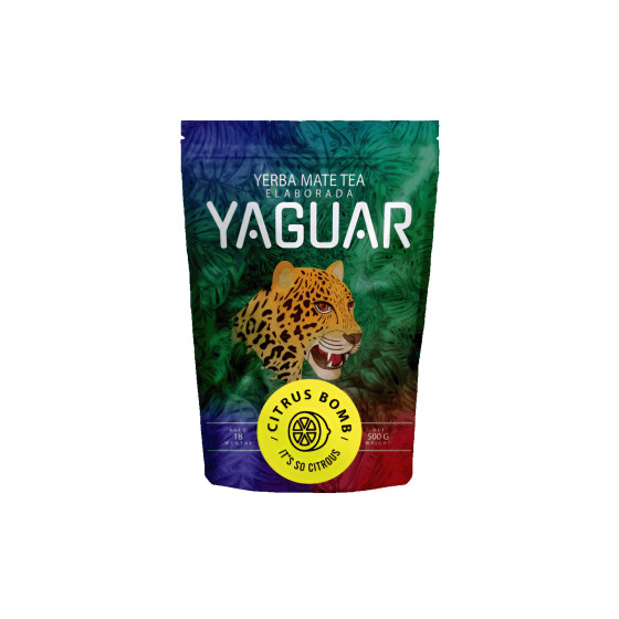 Yerba Mate Yaguar Citrus Bomb, 500 g